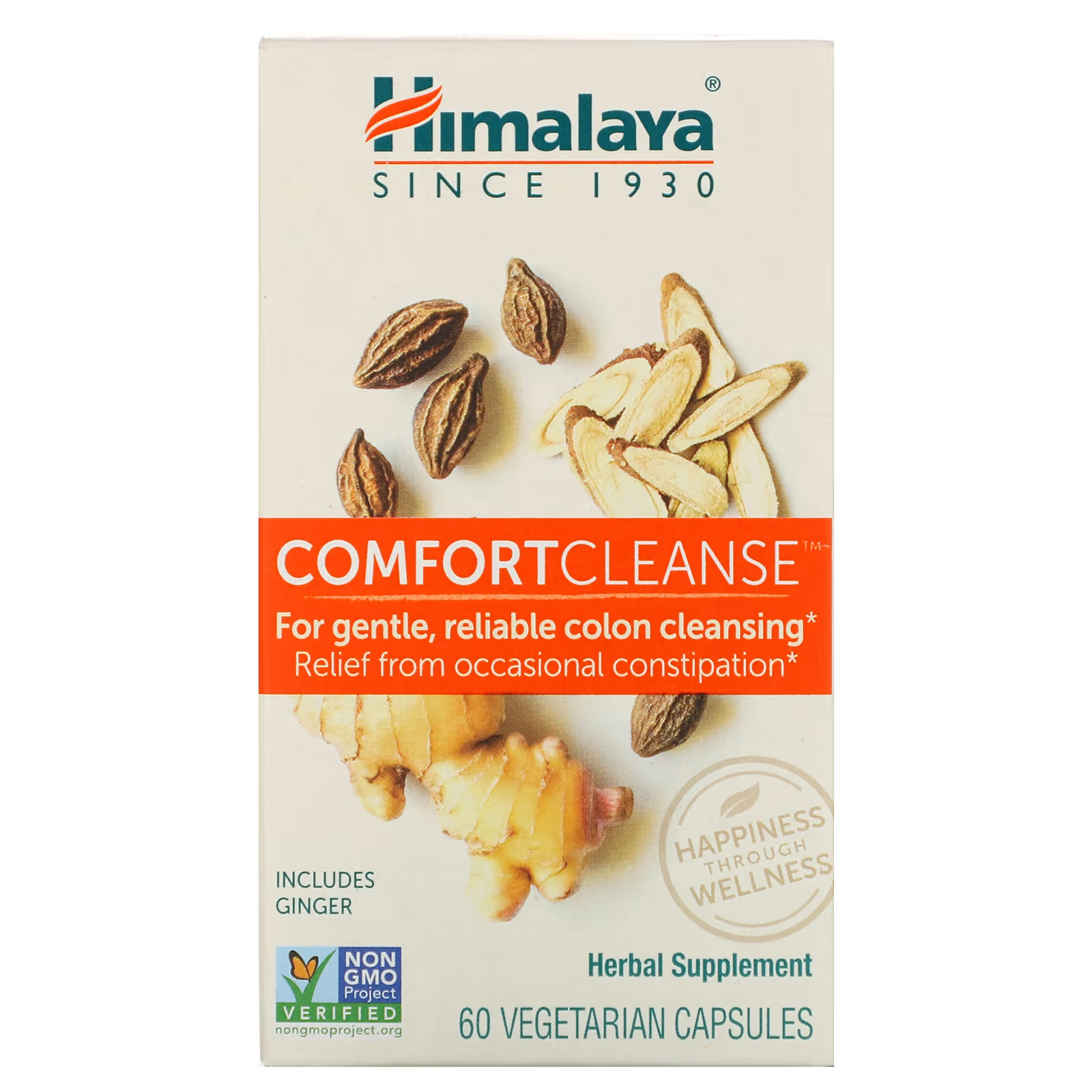 Травяная Добавка Himalaya Comfort Cleanse, 60 капсул травяная добавка himalaya organic gotu kola 90 капсул
