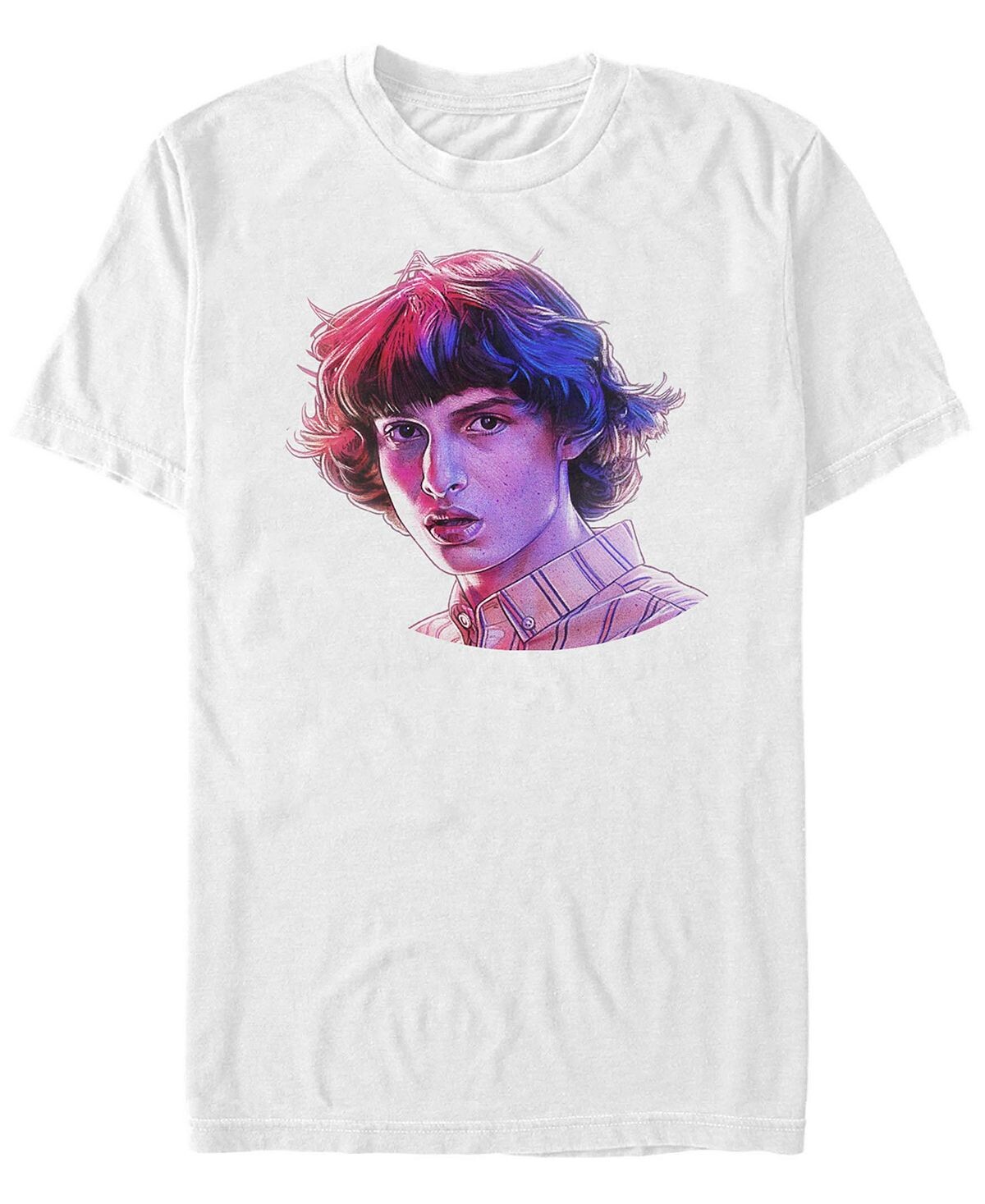 

Мужская футболка с короткими рукавами stranger things mike big face Fifth Sun, белый