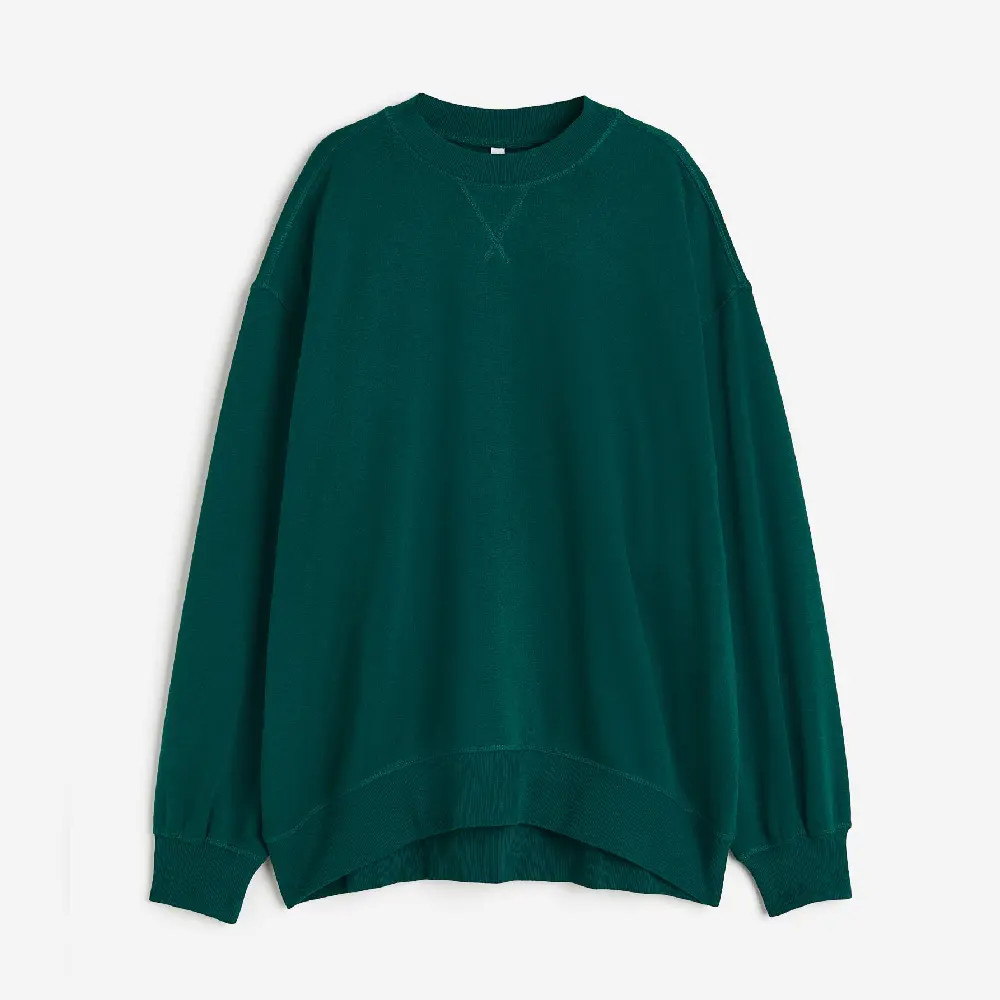 

Свитшот H&M Oversized, темно-зеленый