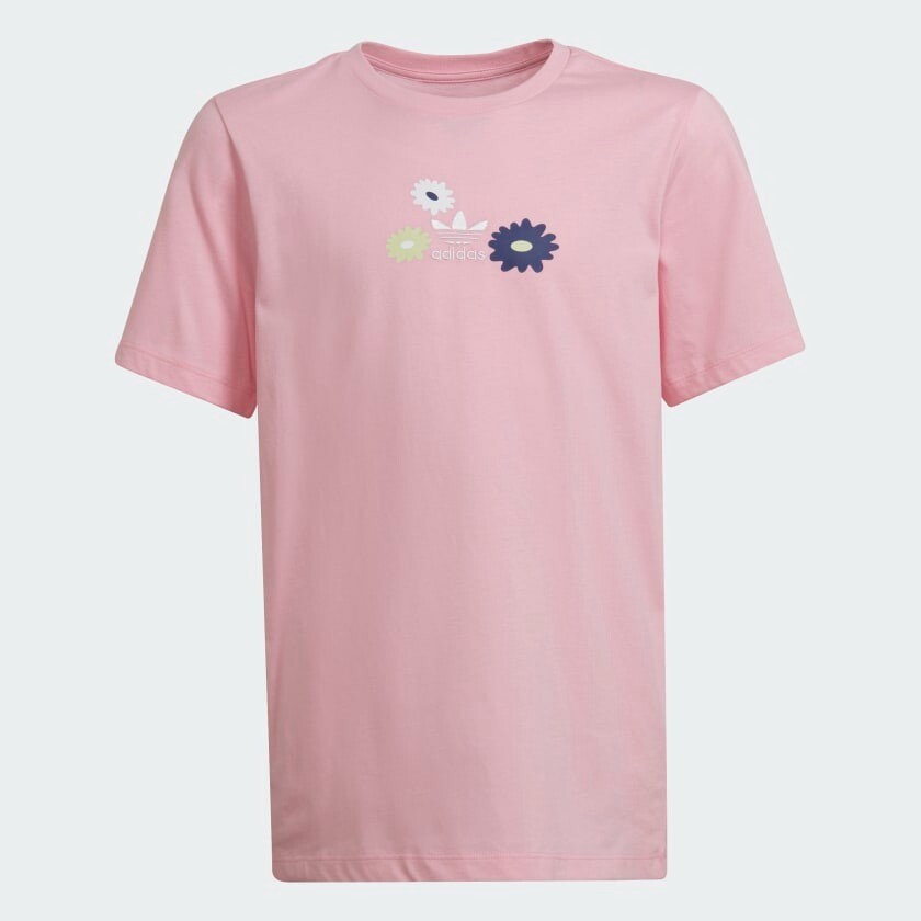 

Футболка Adidas Originals Flower Print, розовый