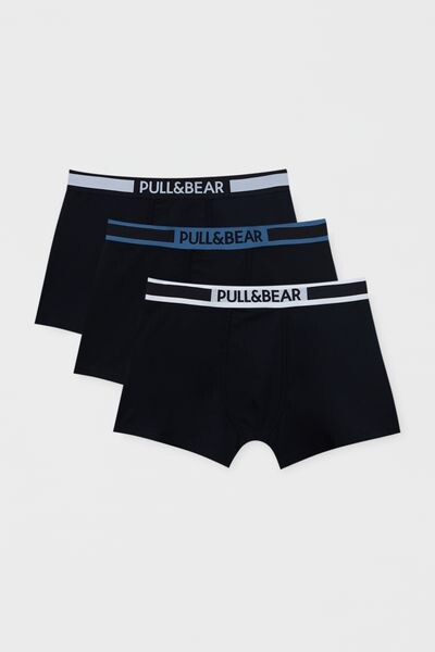 

Комплект из трех боксеров с контрастным логотипом на талии PULL&BEAR