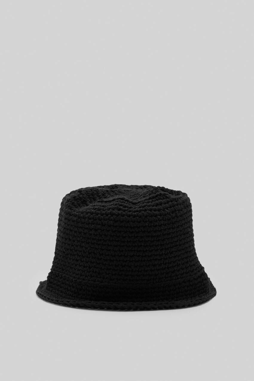 

Панама крючком Pull&Bear, черный