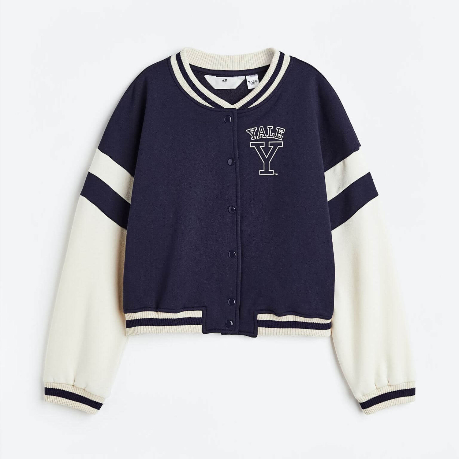 

Бейсбольная толстовка с принтом H&M Yale, синий/кремовый (Размер 10 - 12 лет, рост 146 - 152 см)