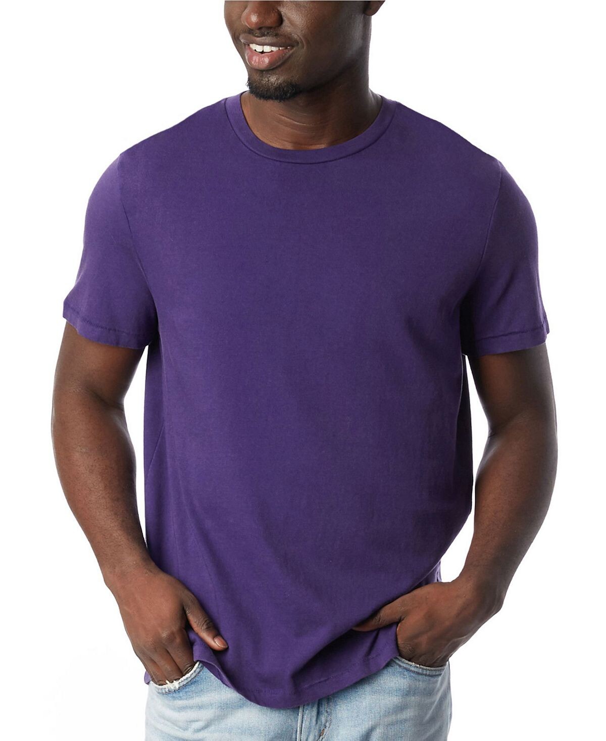 

Мужская футболка из джерси outsider heavy wash Alternative Apparel, фиолетовый