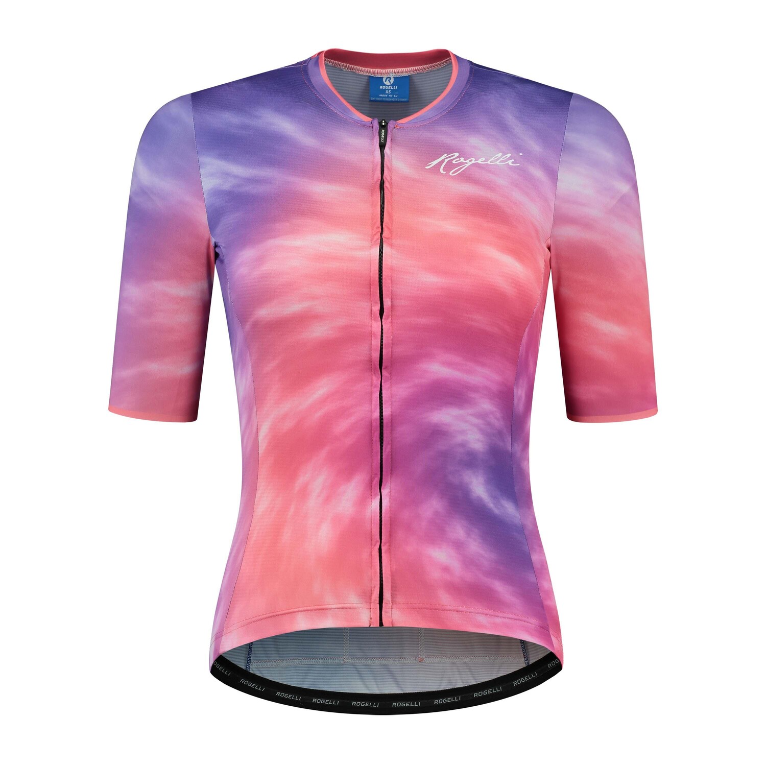 

Женская велосипедная футболка с короткими рукавами - Tie Dye ROGELLI, фиолетовый