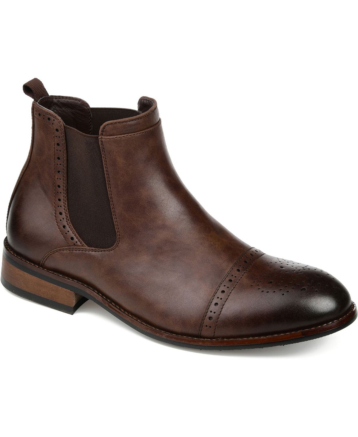 Мужские ботинки челси garrett cap toe Vance Co., коричневый
