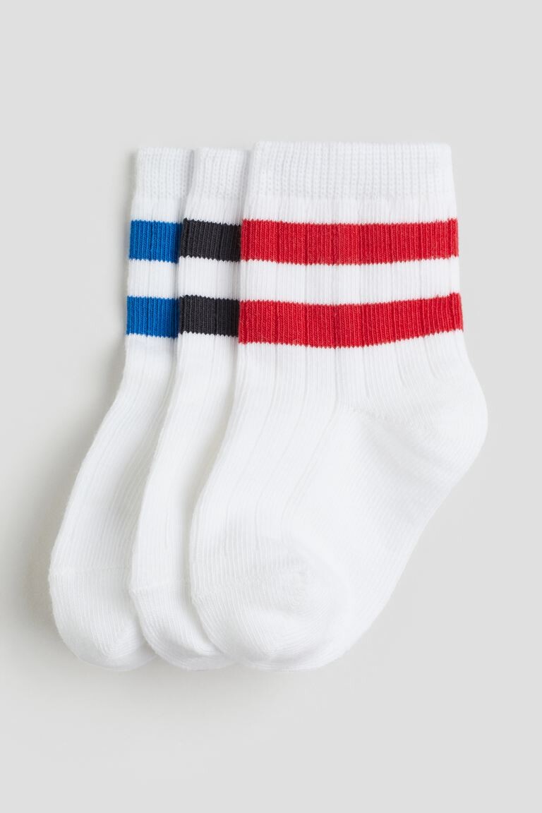 

3 упаковки носков H&M, белый