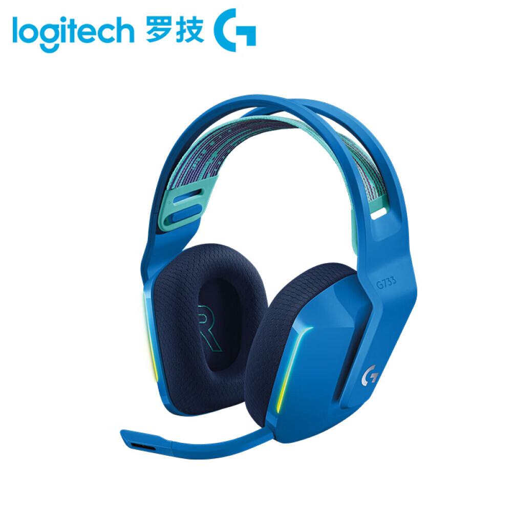

Беспроводная гарнитура Logitech G733 с шумоподавлением, сиий