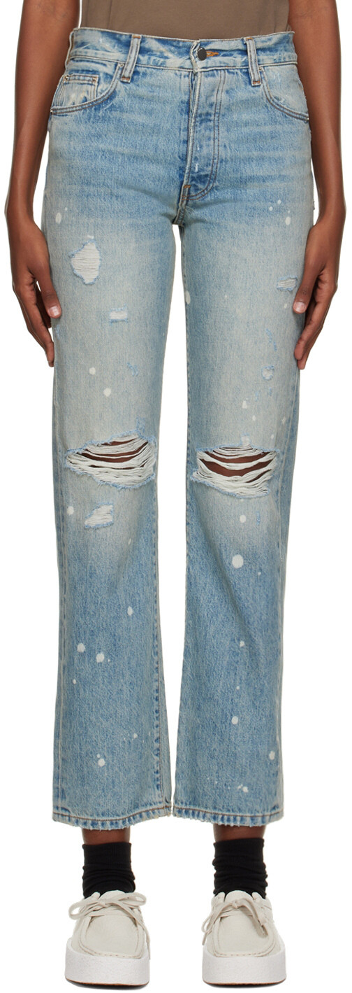 

Синие прямые джинсы AMIRI
