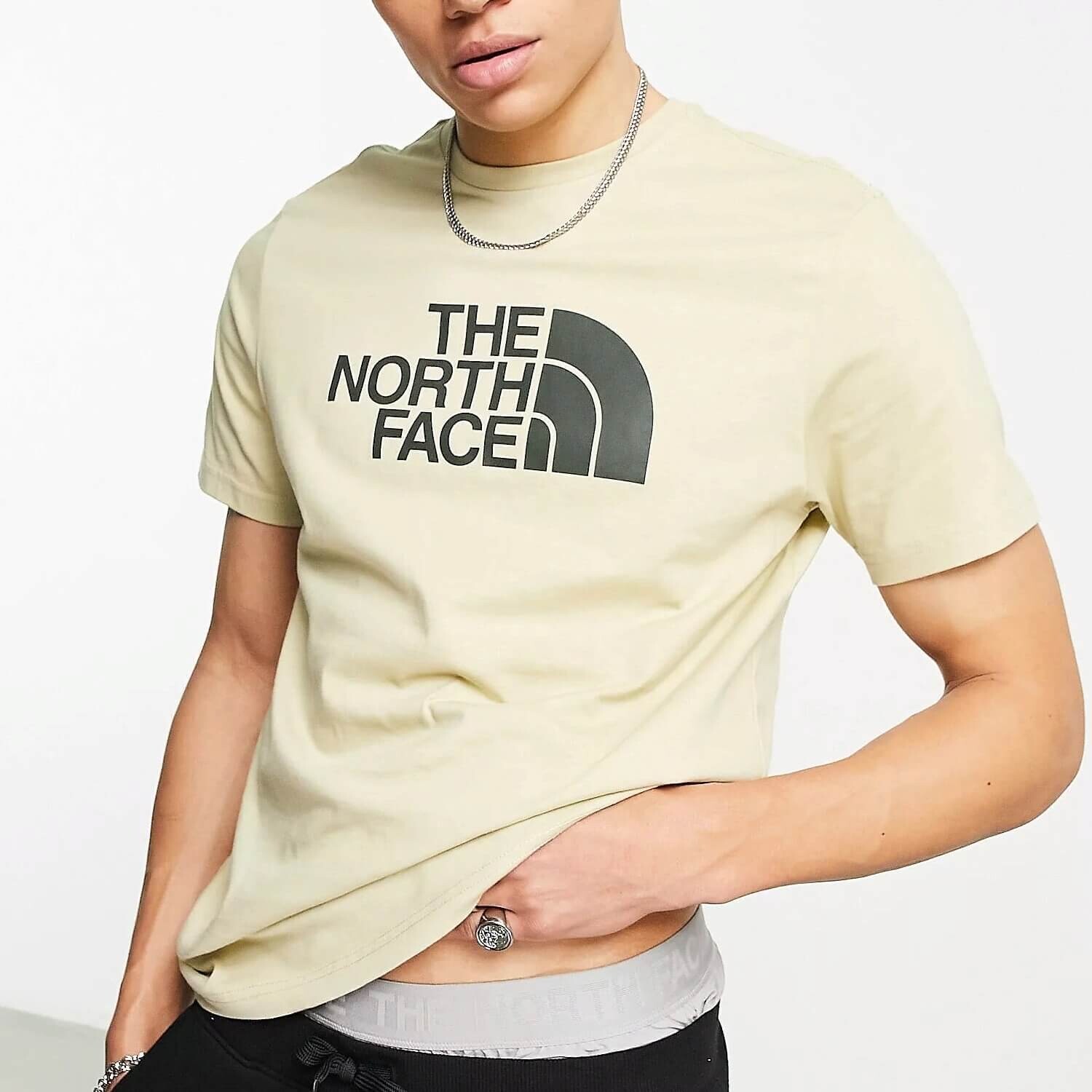 

Футболка The North Face Easy Chest Logo, светло-бежевый