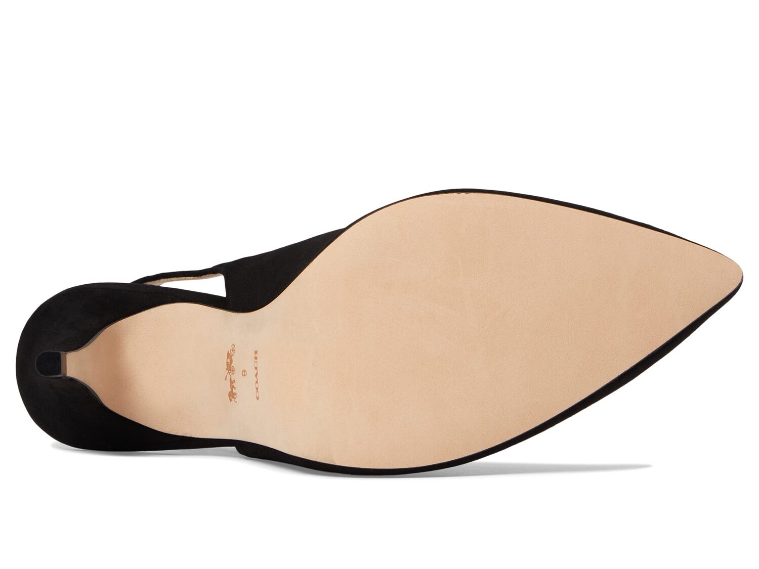 

Туфли на каблуке COACH Sutton Suede Slingback Pump, черный
