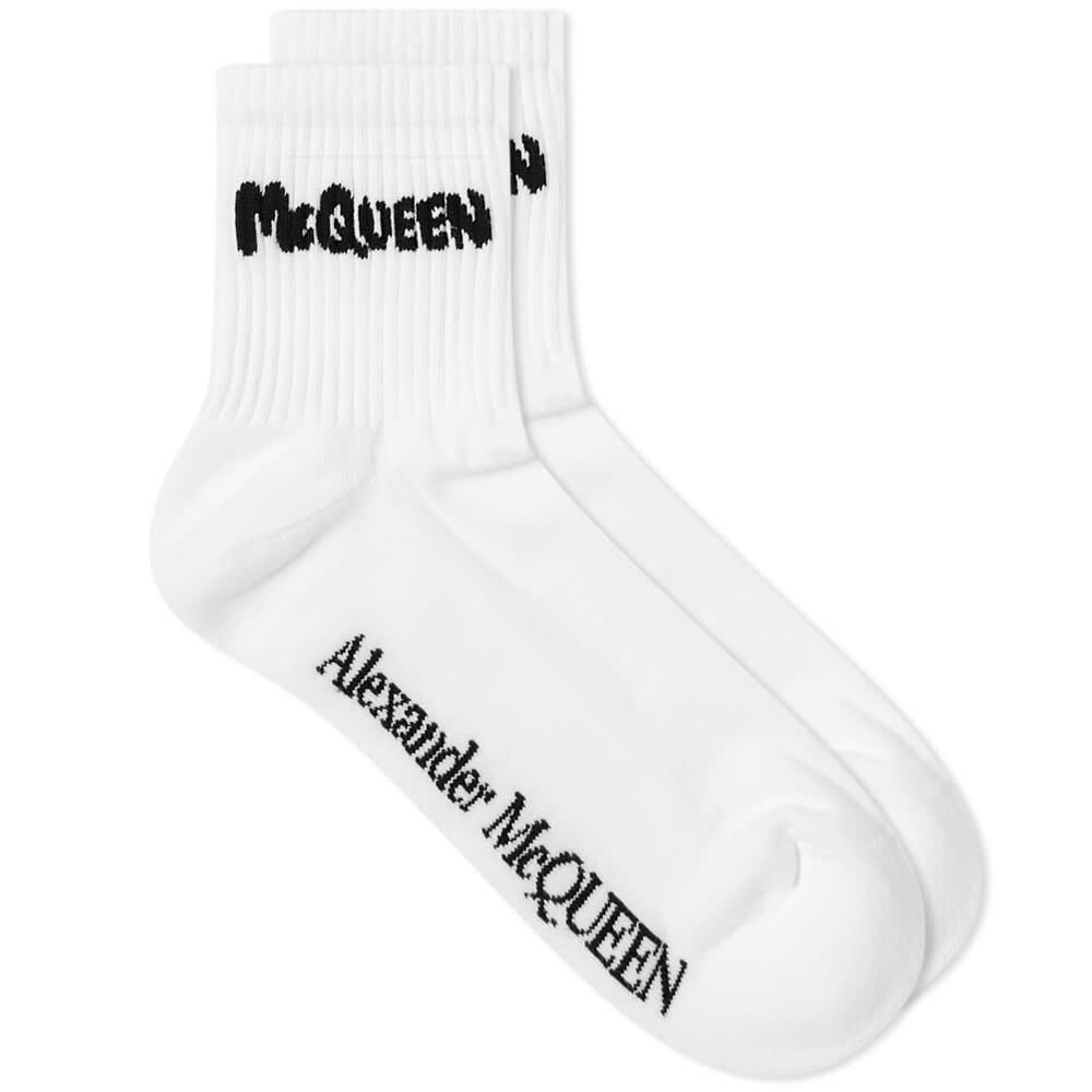 

Носки с граффити и черепом Alexander McQueen