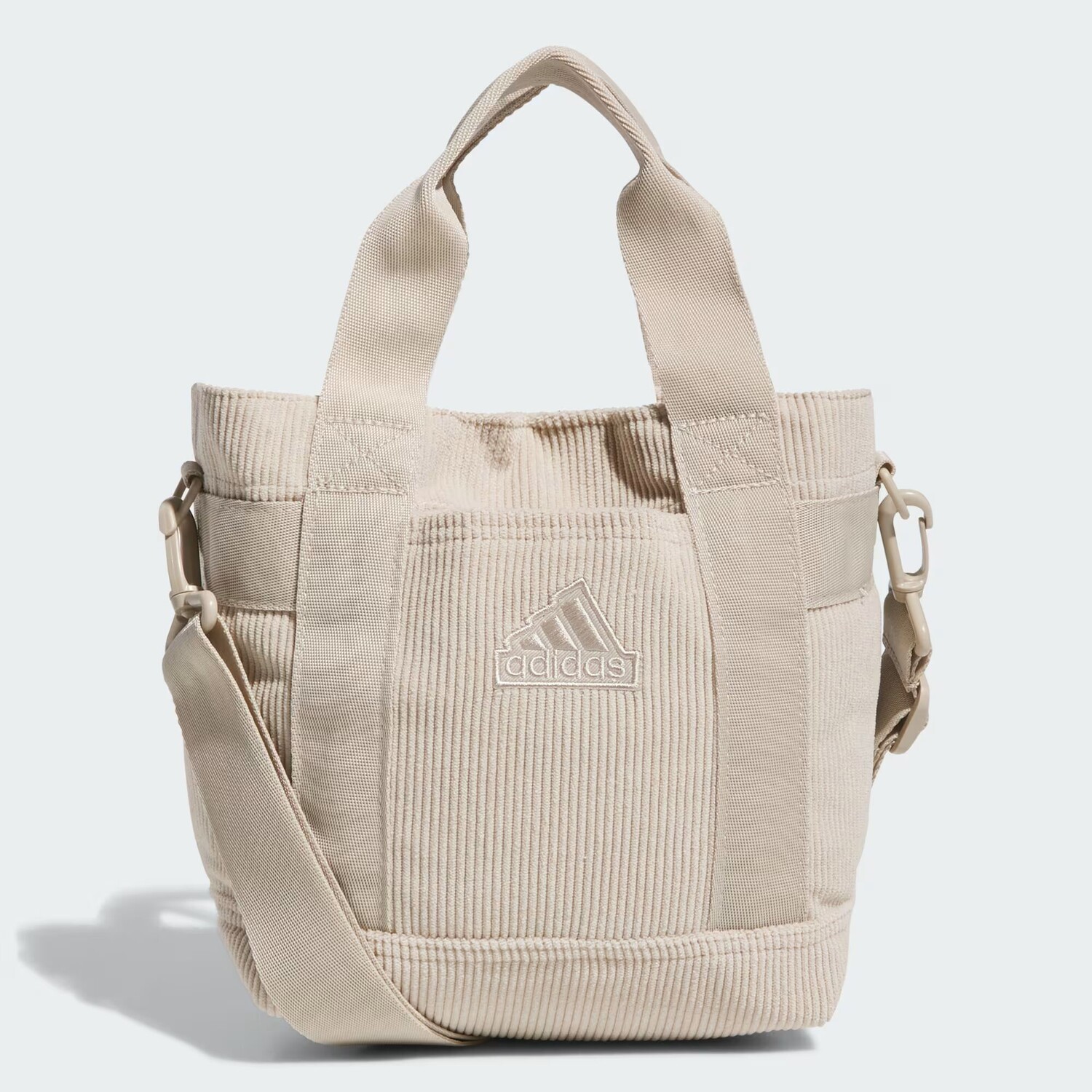 

Вельветовая мини-сумка-тоут Adidas, цвет Beige
