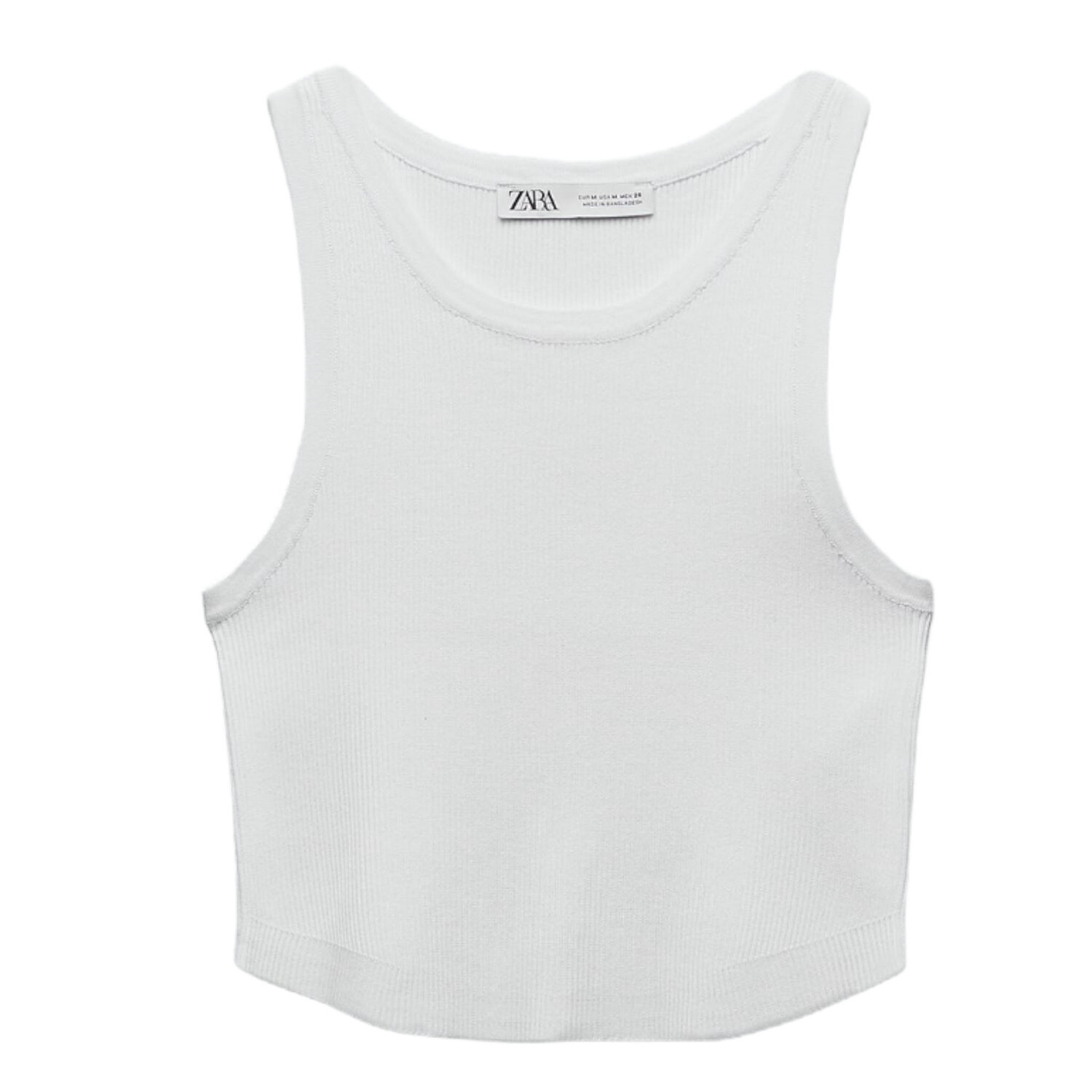 

Топ Zara Knit Crop, белый
