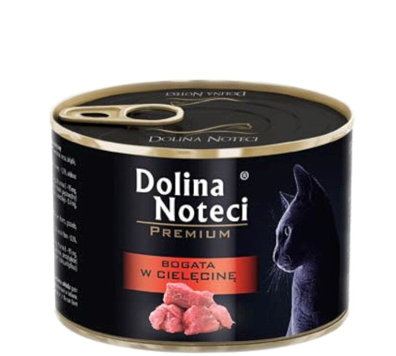 

Влажный корм для кошек Dolina Noteci Cielęcina, 185 гр