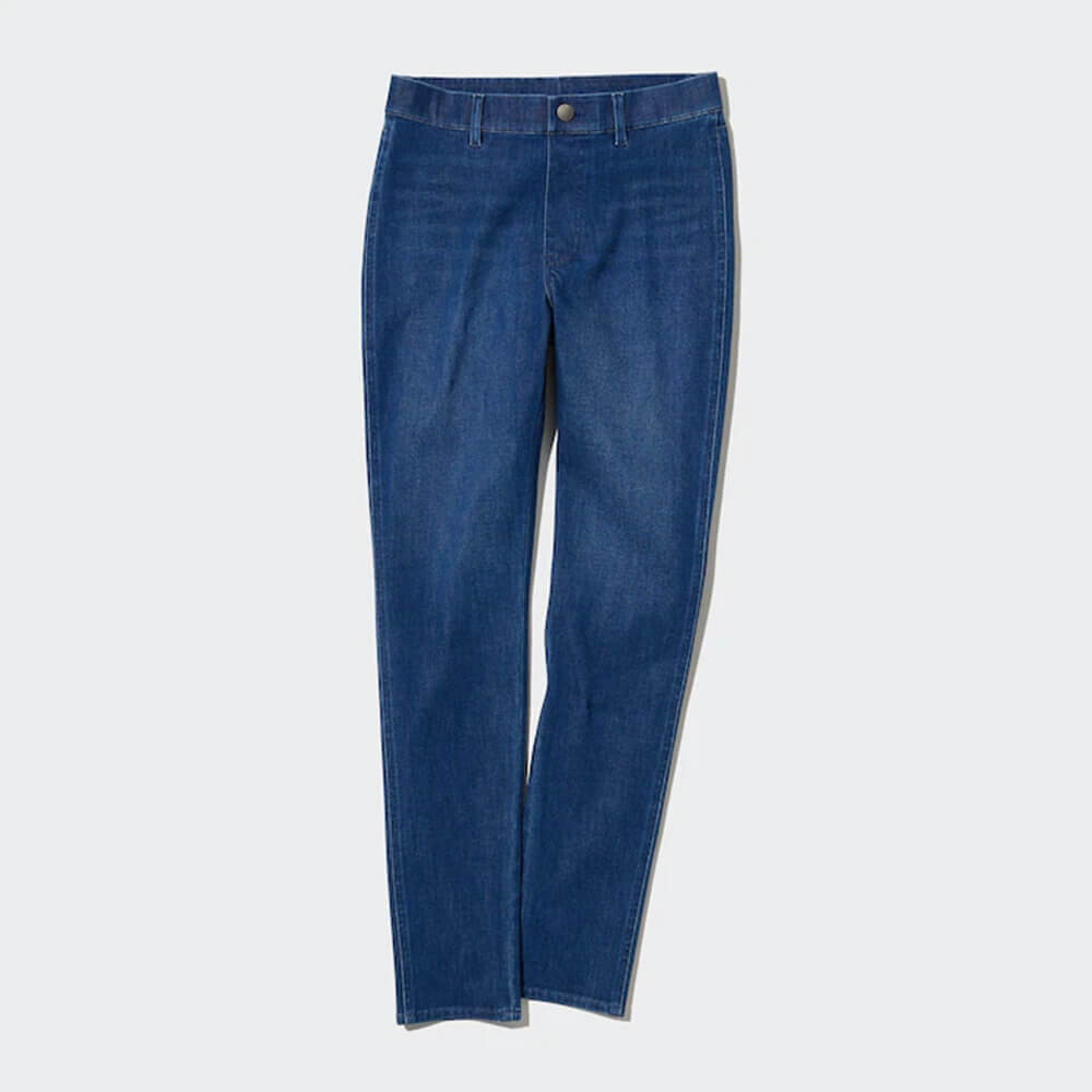 

Джинсы Uniqlo Ultra Stretch Denim Leggings Trousers, голубой