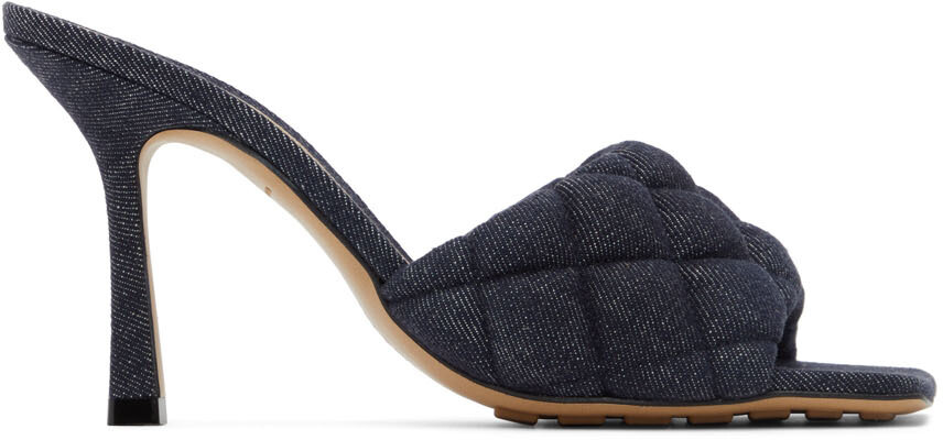 

Сандалии индиго на каблуке с подкладкой Bottega Veneta