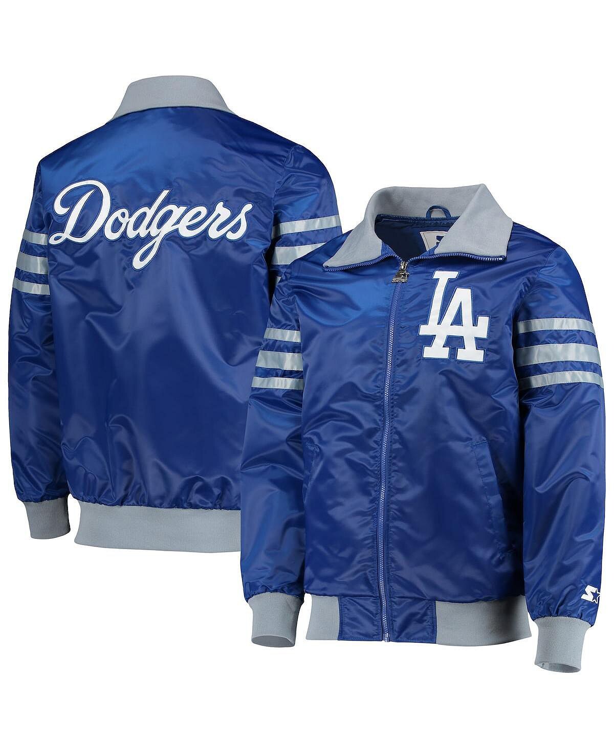 

Мужская университетская куртка royal los angeles dodgers the captain ii с молнией во всю длину Starter