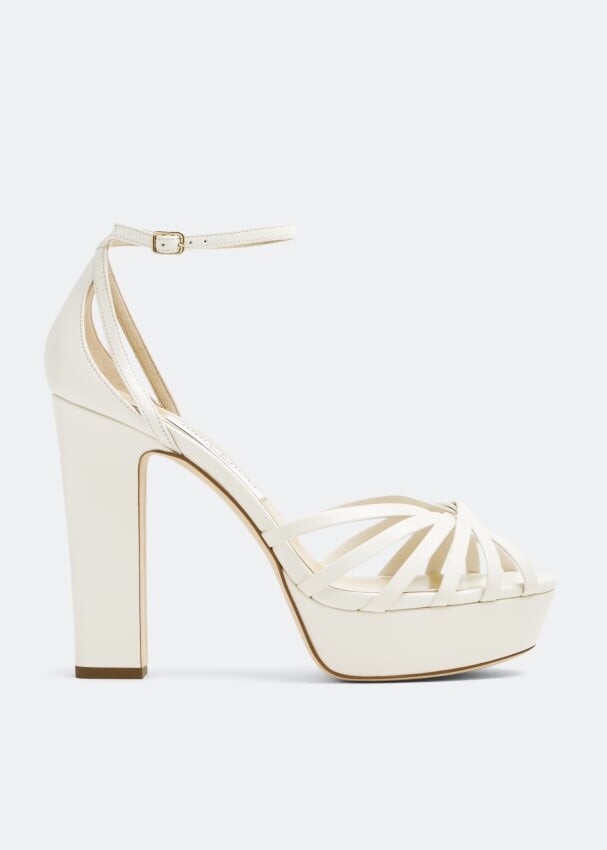 

Сандалии JIMMY CHOO Isra 120 sandals, белый