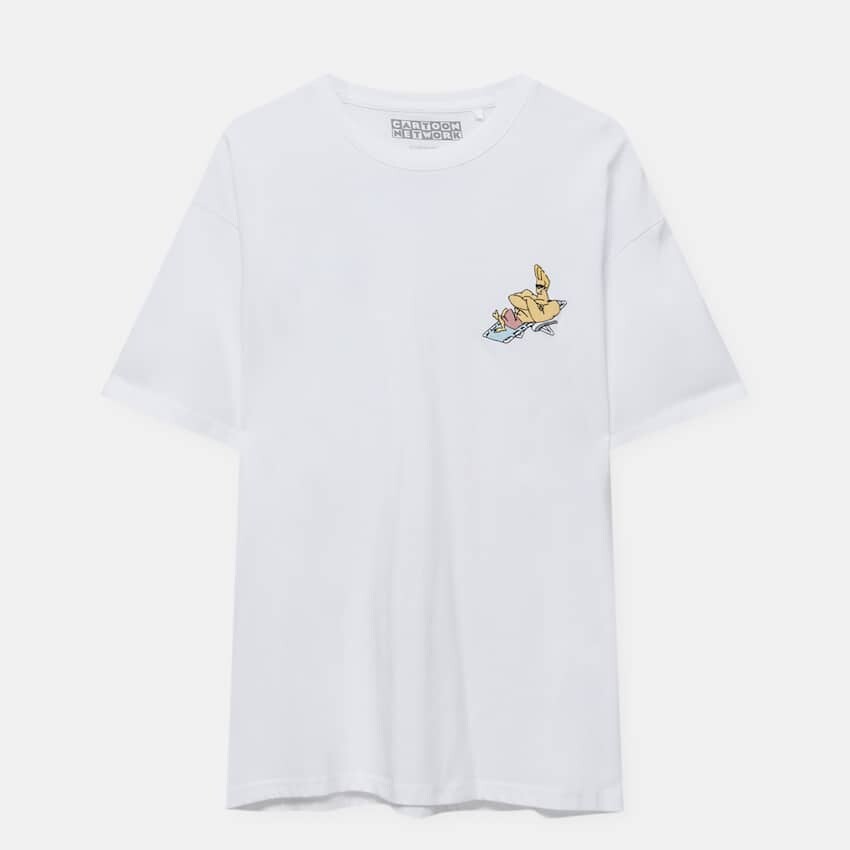 

Футболка Pull&Bear Cartoon Network Johnny Bravo, белый