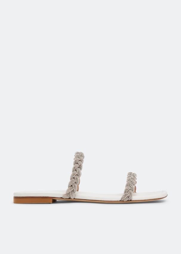 

Сандалии STUART WEITZMAN Addison flat sandals, белый