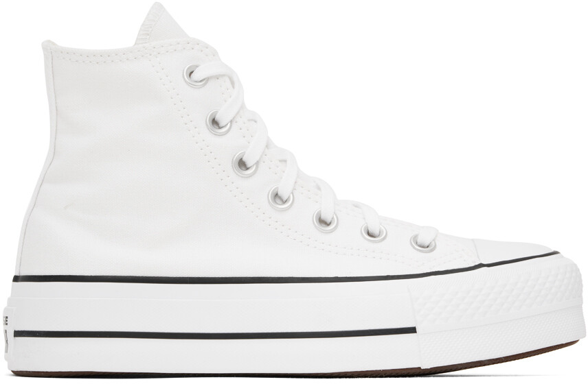 

Белые кроссовки All Star на платформе Converse