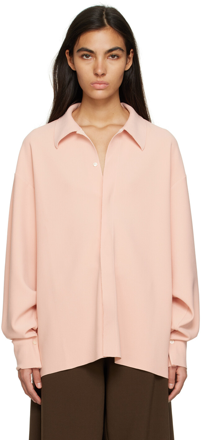 

SSENSE Эксклюзивная розовая рубашка Birrot