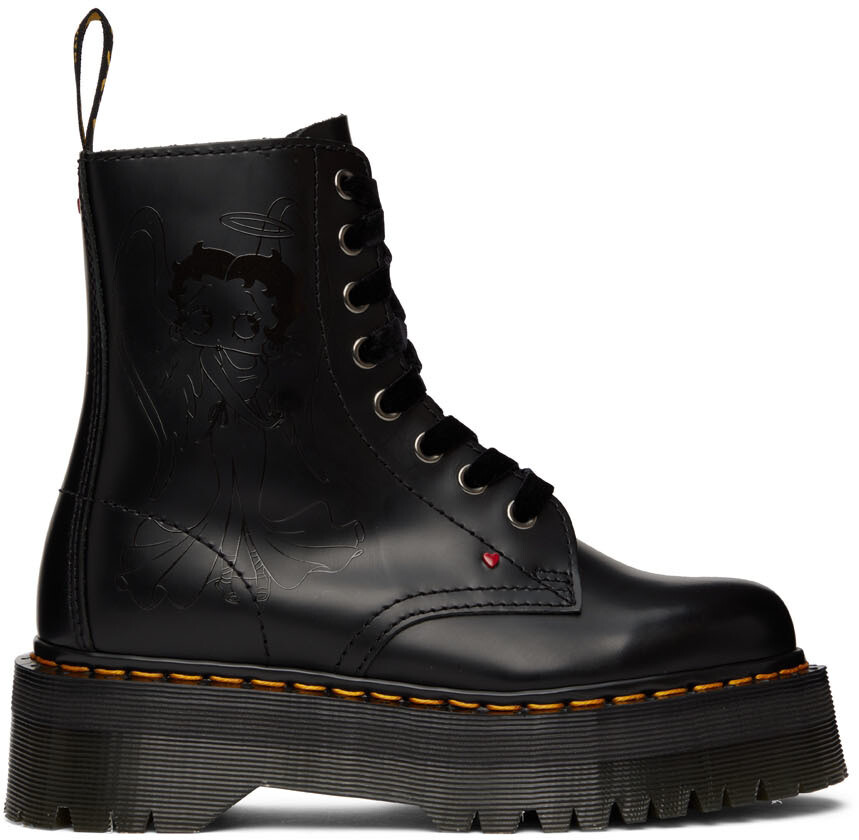 

Черные ботинки Betty Boop Jadon Dr. Martens