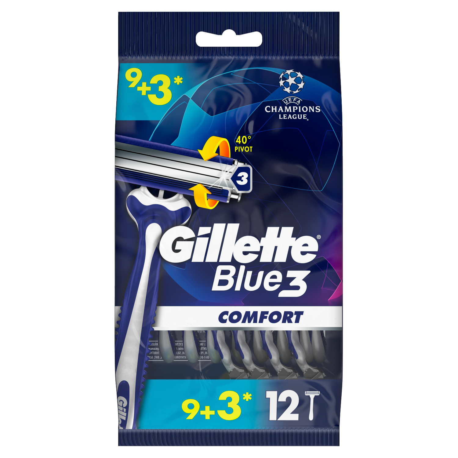 

Gillette Blue3 Comfort бритвы, 9+3 шт/1 упаковка