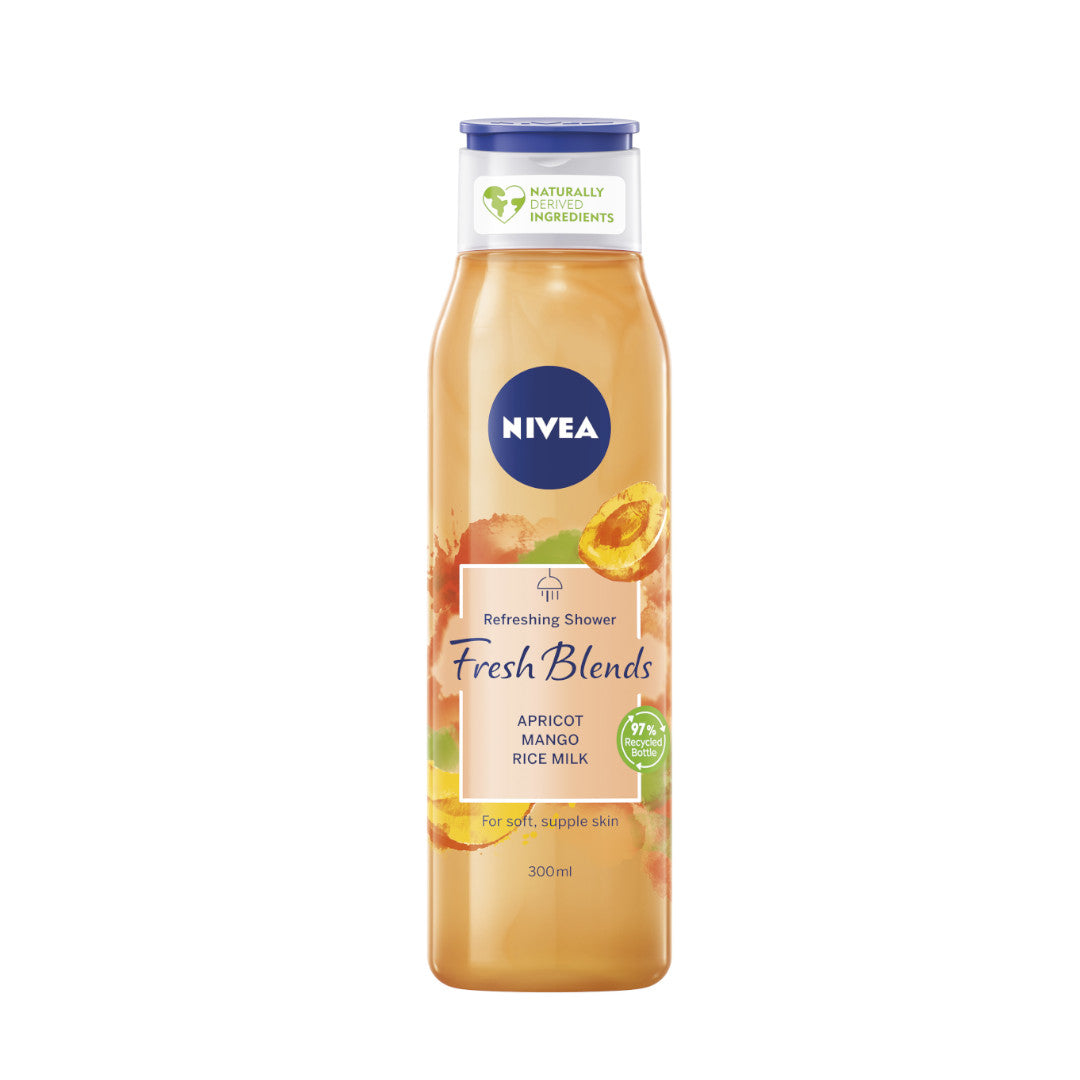 Nivea Освежающий гель для душа Fresh Blends Refreshing Shower Абрикос, манго и рисовое молоко 300мл