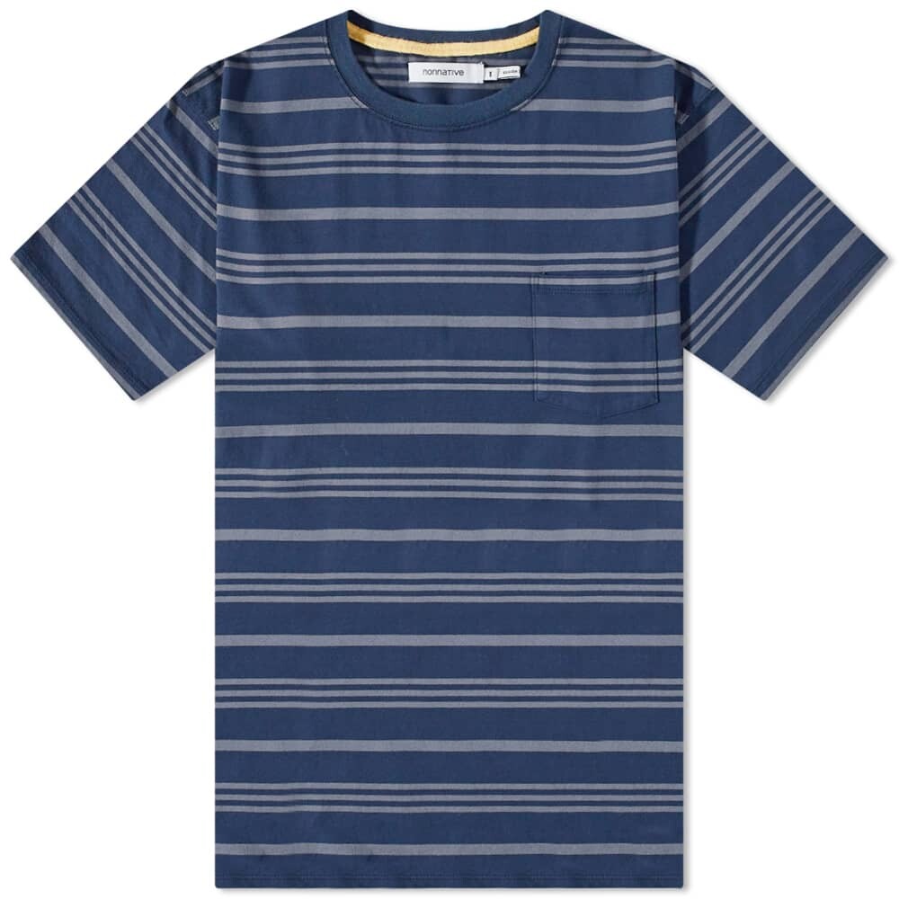 

Футболка Nonnative Dweller Stripe Pocket Tee, Синий