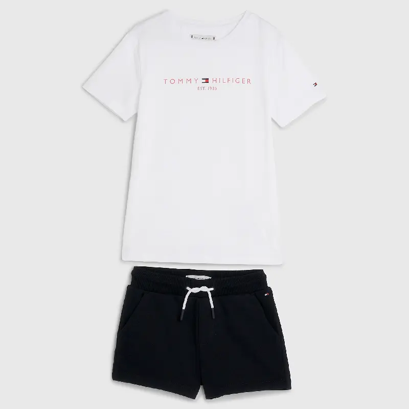 

Комплект футболка и шорты Tommy Hilfiger Kids', черный/белый