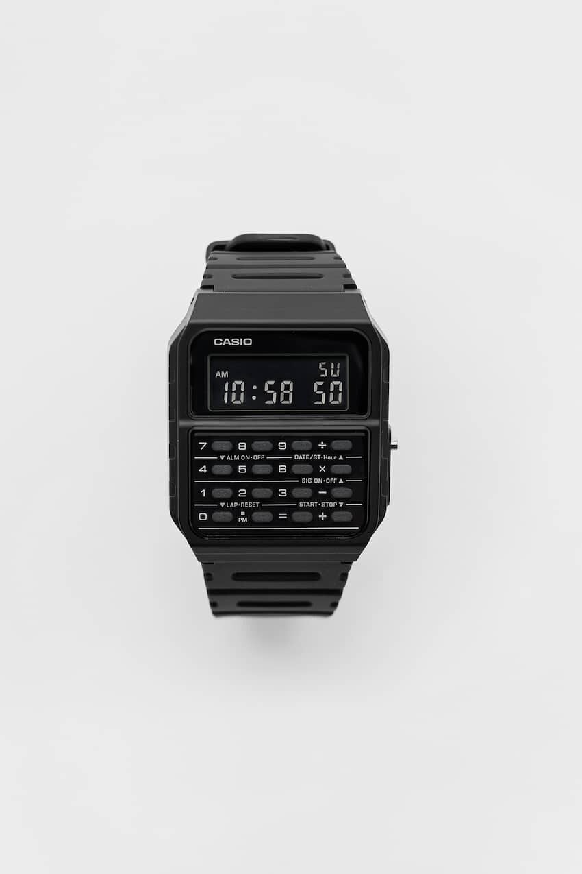 

Черные винтажные часы Casio CA-53WF-1BEF Pull&Bear