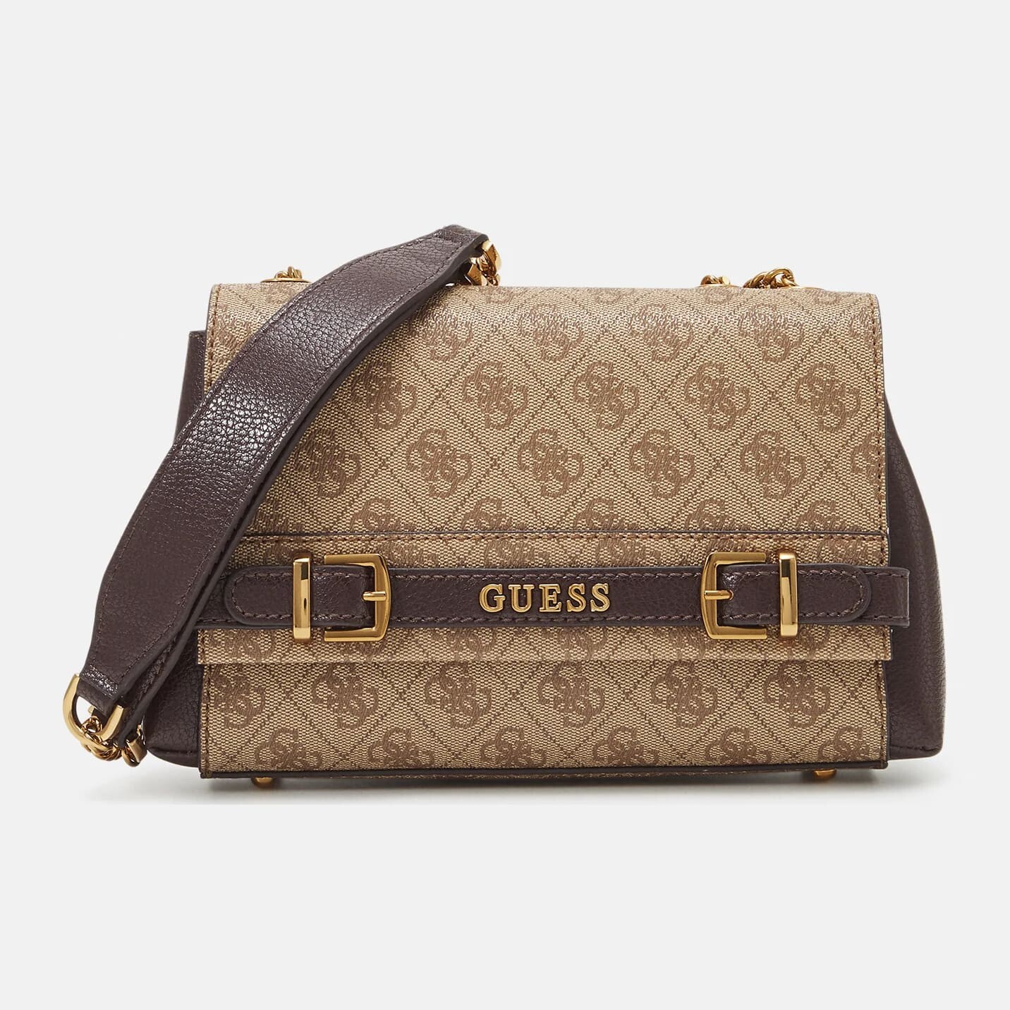 

Сумка Guess Sestri 4G Logo, бежевый/коричневый