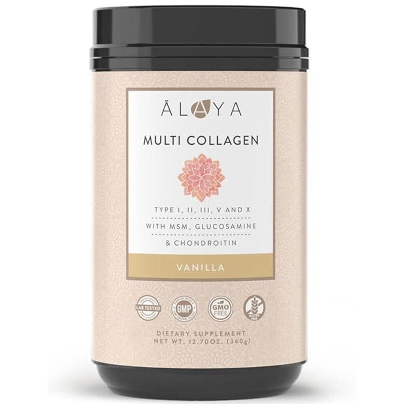 Коллаген Alaya Naturals Multi Powder MSM + GC Vanilla, 360 гр коллаген primal harvest multi type i ii iii v x 120 капсул