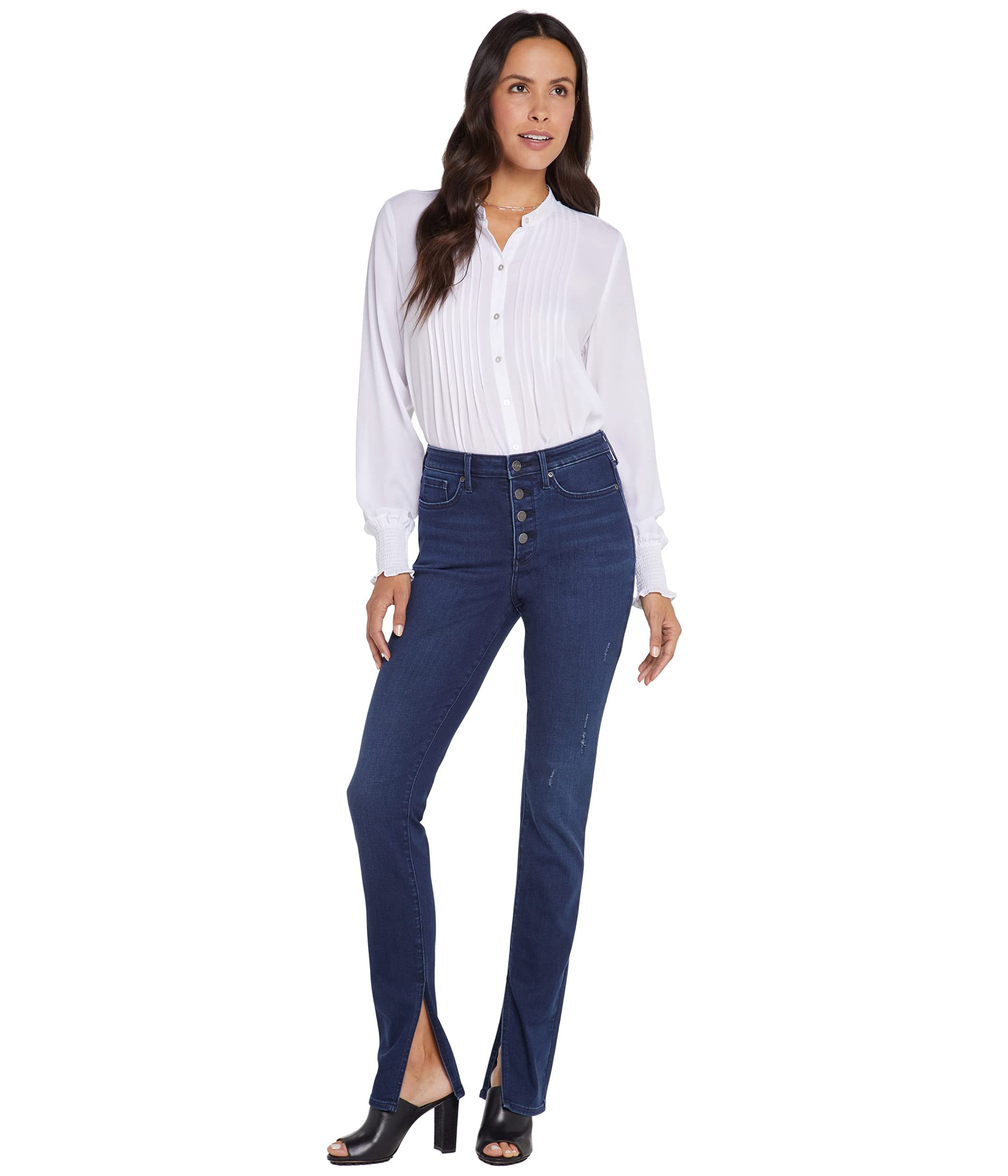 Джинсы NYDJ, High-Rise Alina Legging Jeans with Ankle Slits in Grant серьги grant 0755833 gr