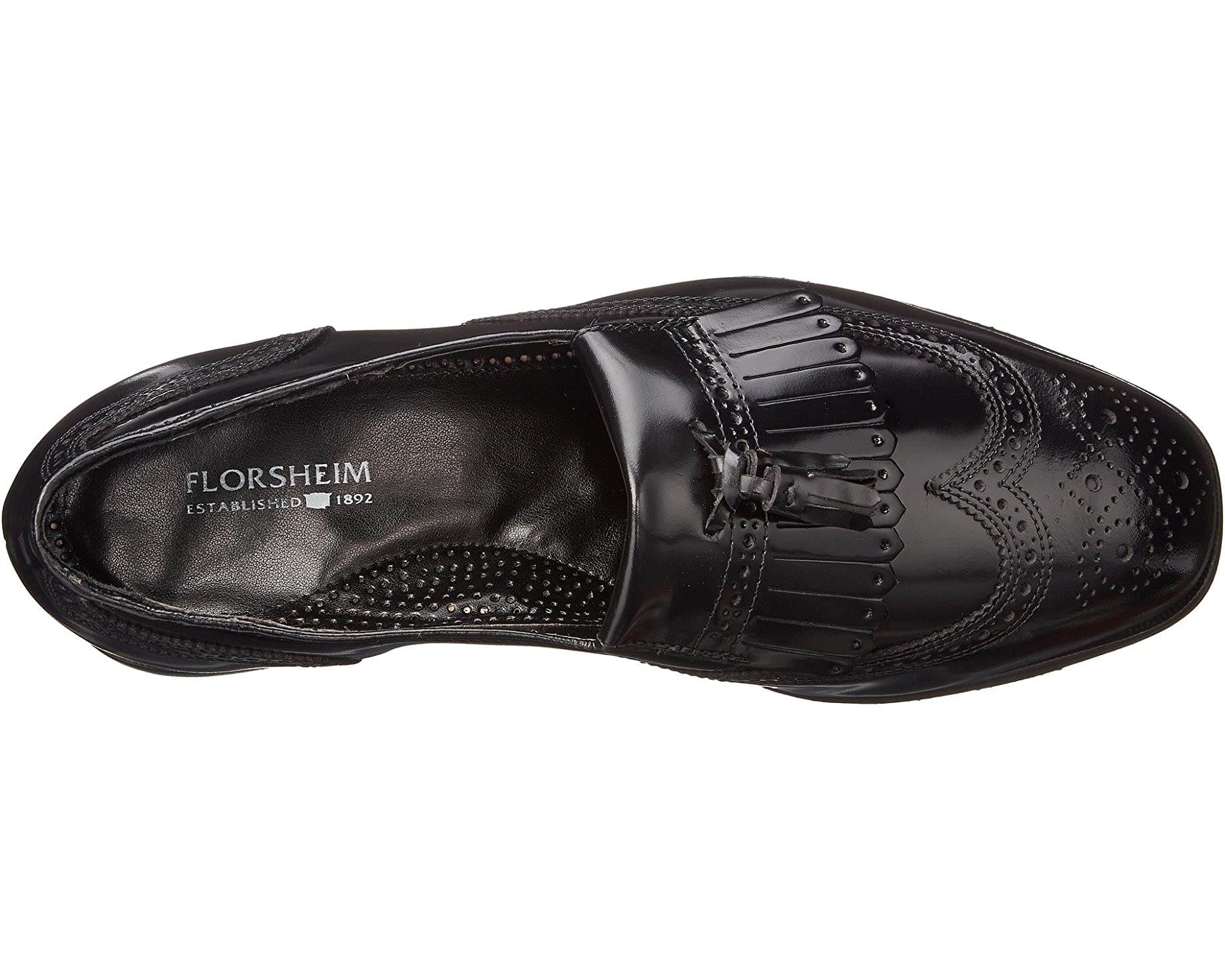 Лоферы Lexington Wingtip Tassel Slip-On Florsheim, черный - фото