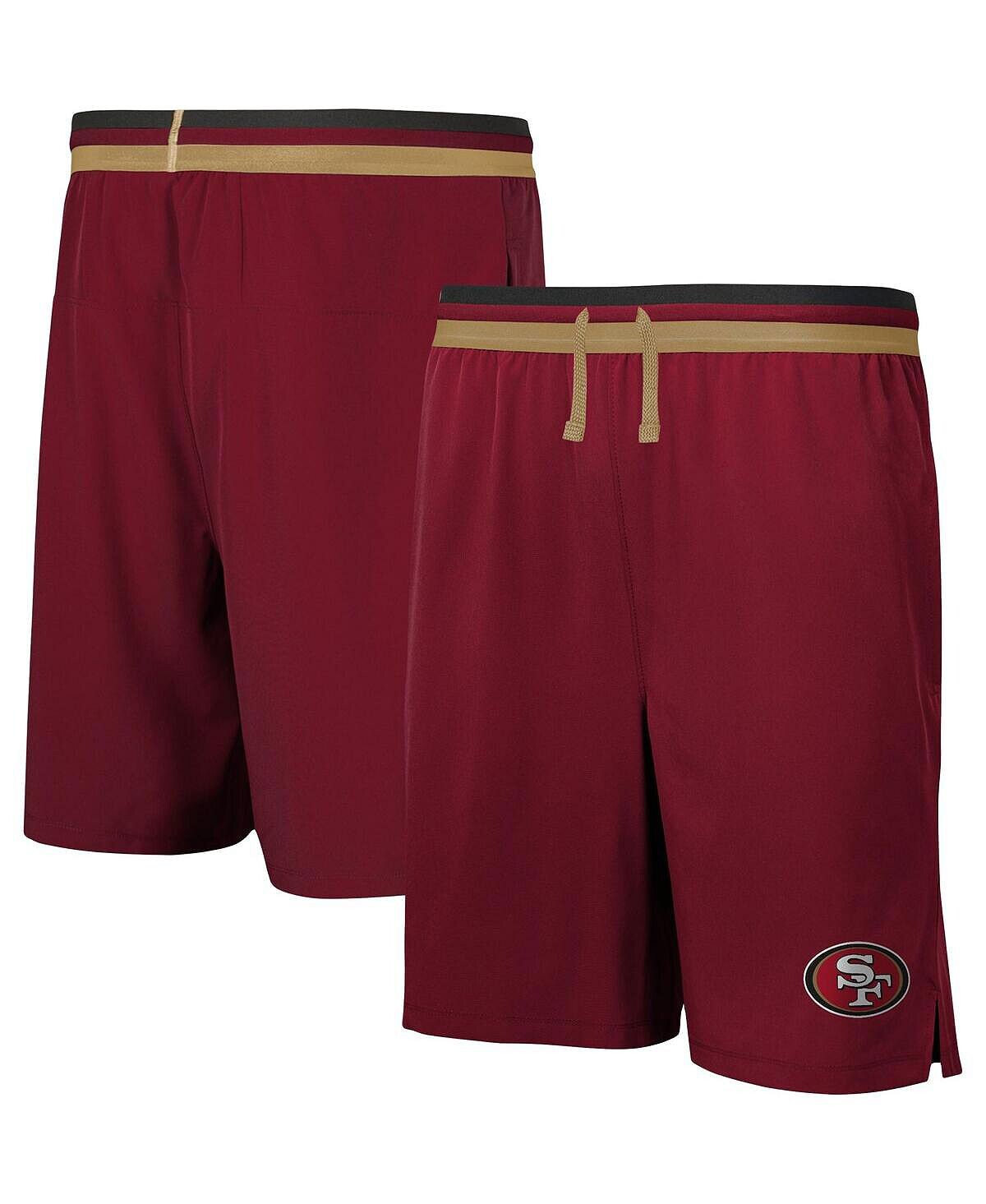 

Мужские трехцветные эластичные тренировочные шорты Scarlet San Francisco 49ers Cool Down Outerstuff