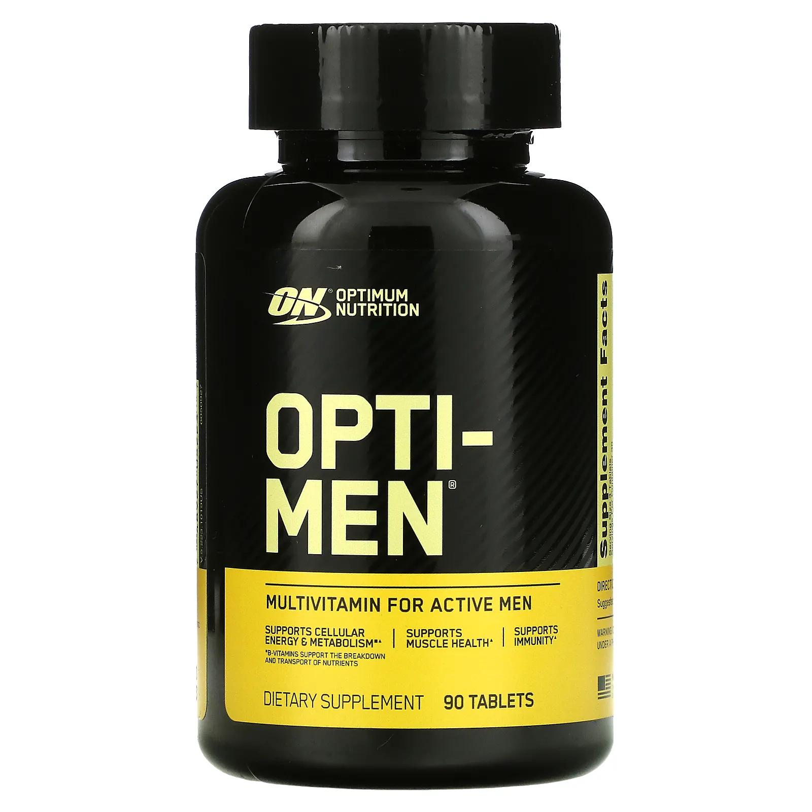 Optimum Nutrition Opti-Men Система оптимизации питательных веществ 90 таблеток optimum nutrition opti men multivitamin 150 tablets
