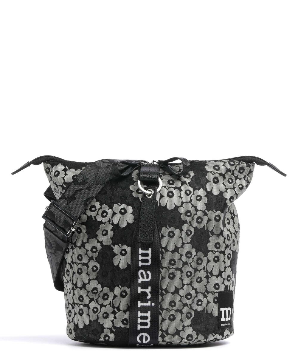 

Сумка-Ведро unikko carry all из полиэстера Marimekko, черный