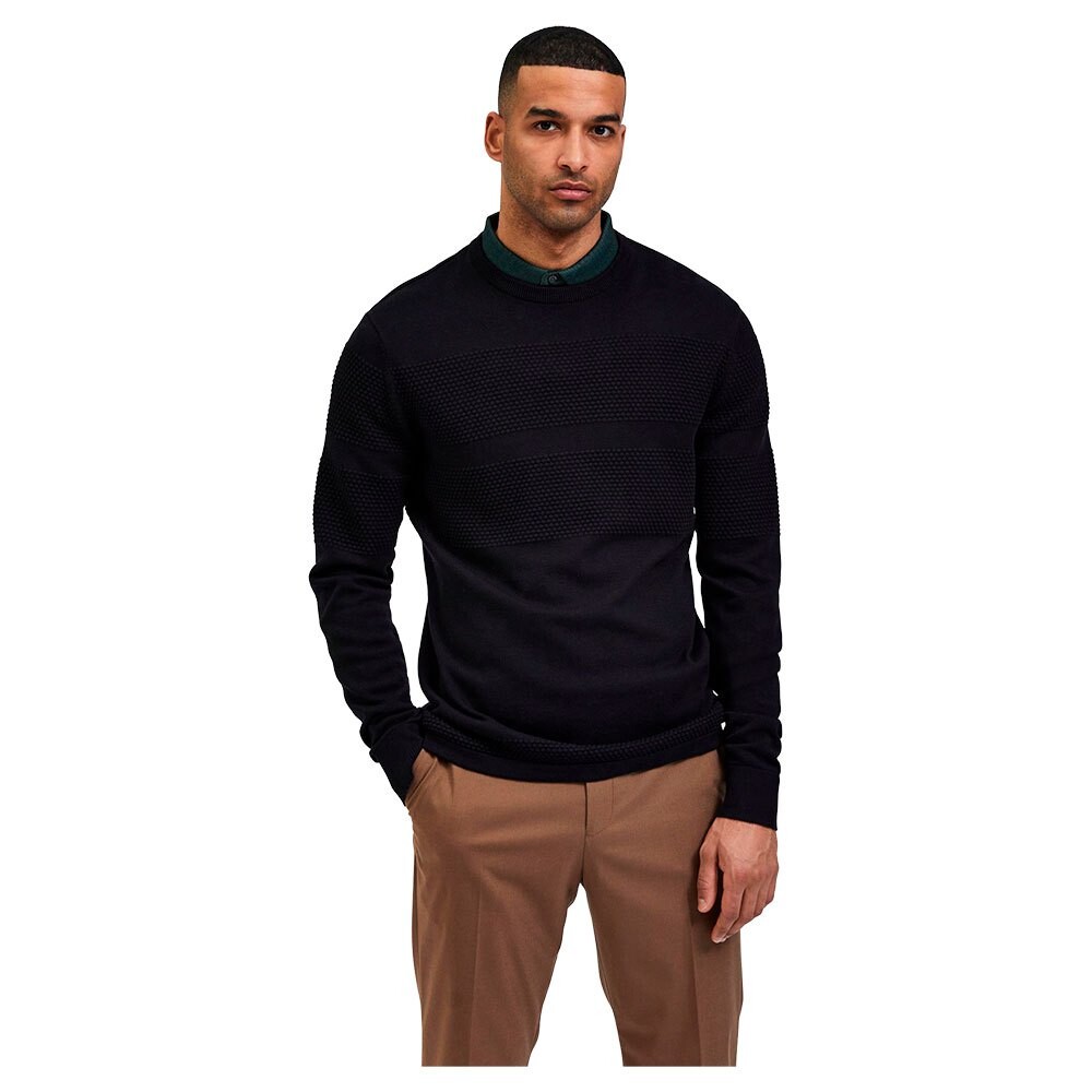

Свитер Selected Maine Crew Neck, черный