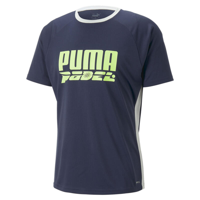 Мужская футболка с логотипом teamLIGA Padel PUMA темно-синяя