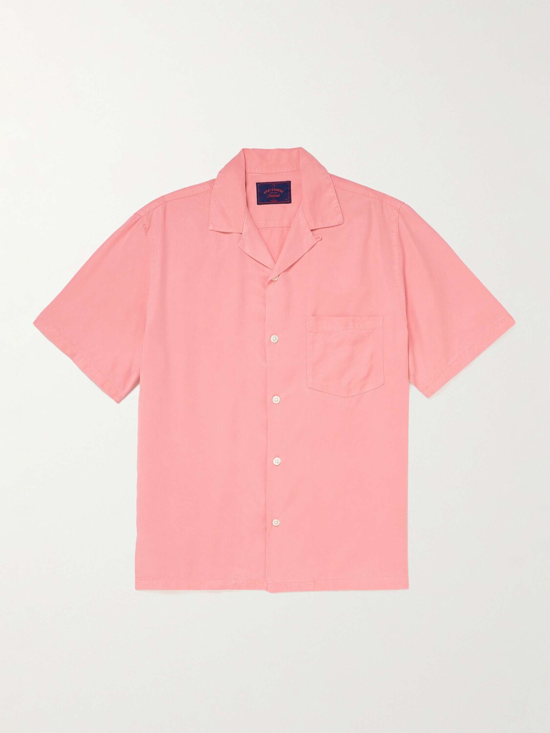 

Рубашка из лиоцелла TENCEL с раскладным воротником PORTUGUESE FLANNEL, розовый