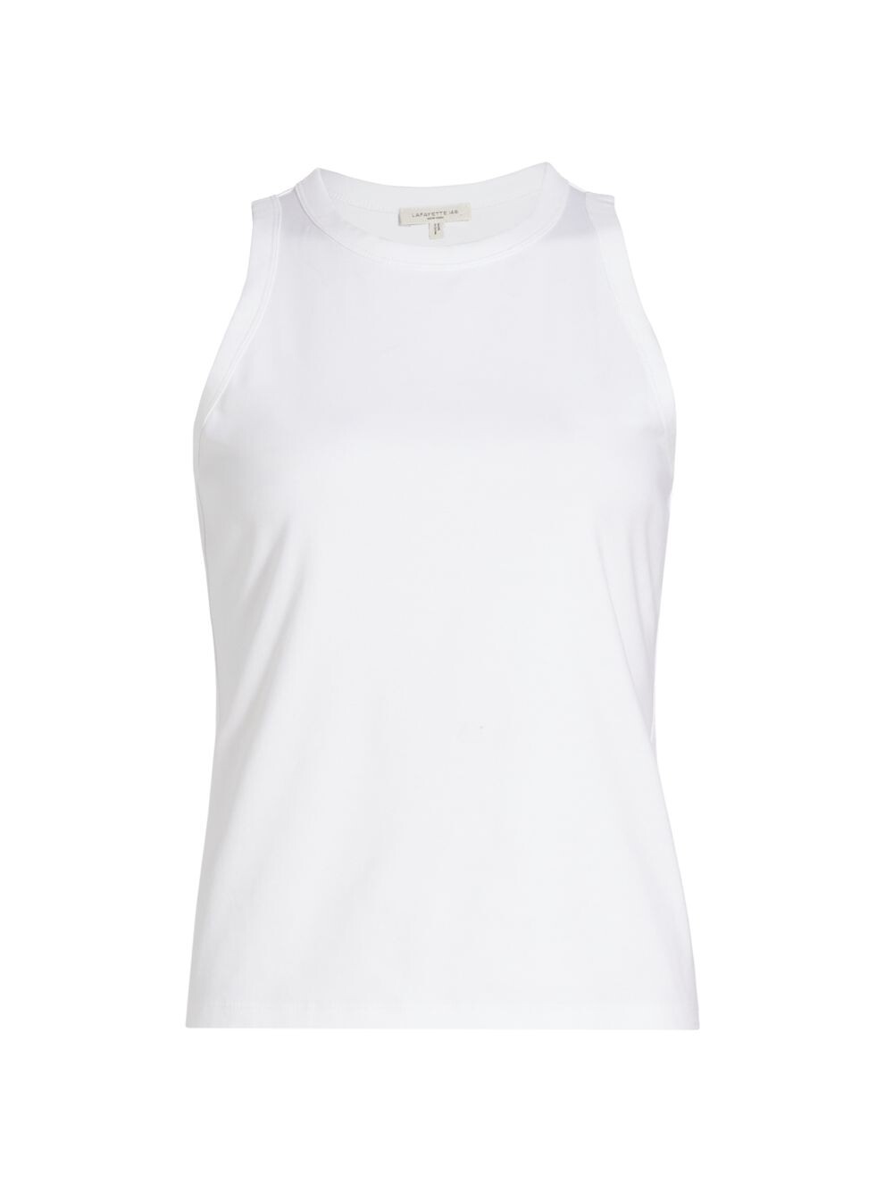 

Хлопковая майка Racerback Lafayette 148 New York, белый