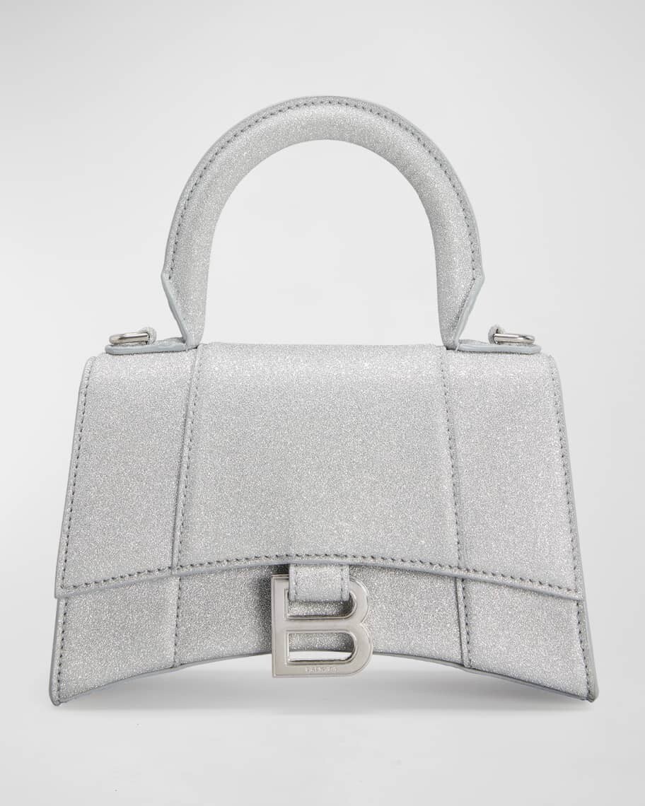 

Сумка Hourglass XS с блестками и ручкой сверху Balenciaga