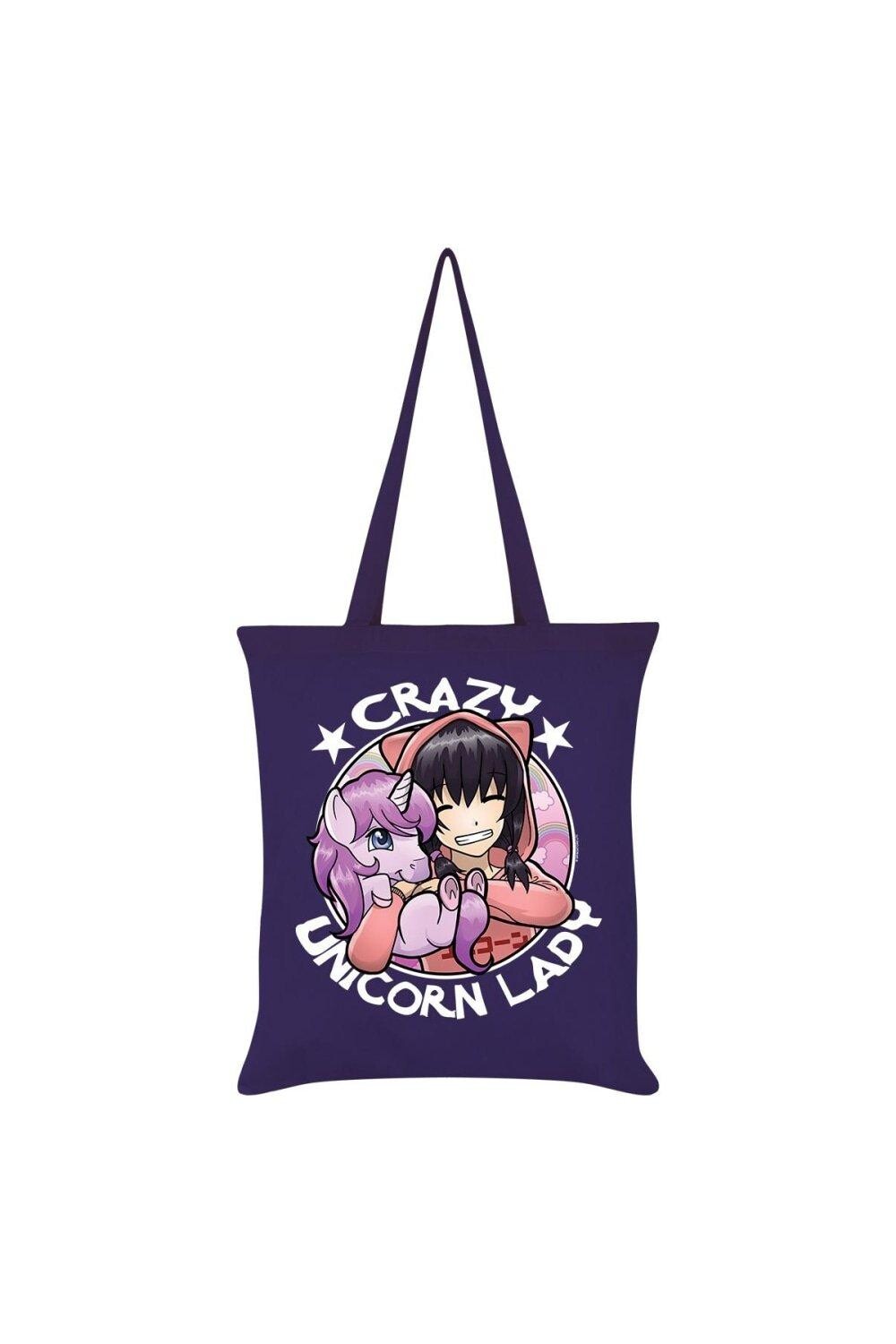 

Сумка-тоут Crazy Unicorn Lady Grindstore, фиолетовый