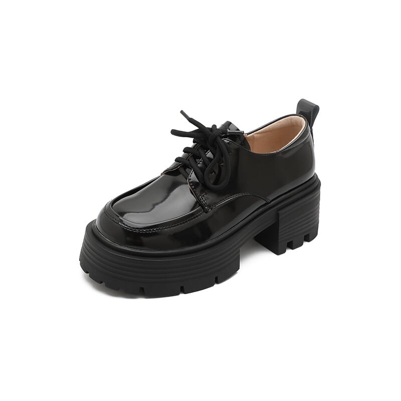 

Туфли женские повседневные Women's Casual Shoes Women's Amazing Cure, цвет Black glossy velvet lining