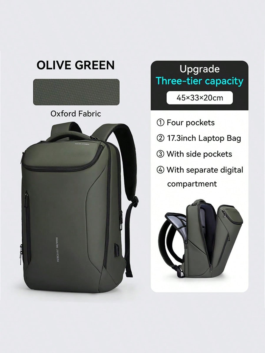 Мужская сумка Mark Ryden, зеленый-3 кармана