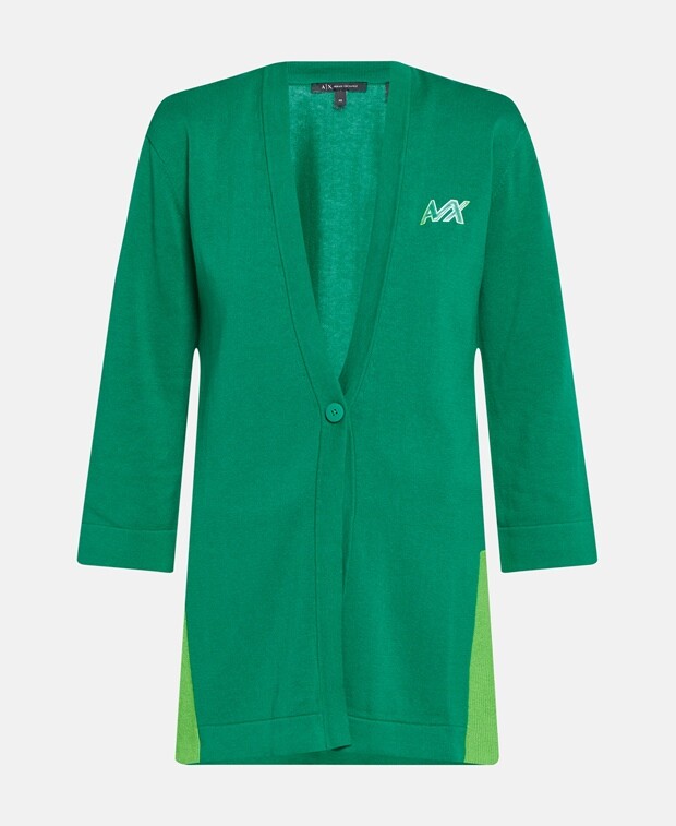 

Кардиган Armani Exchange, зеленый