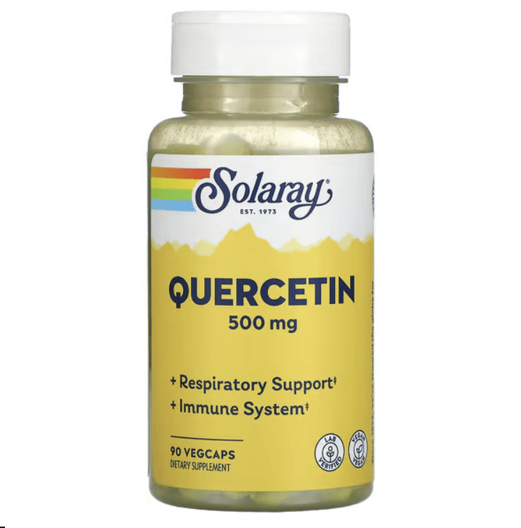 Кверцетин, 500 мг, 90 растительных капсул, Solaray amazing nutrition кверцетин берберин 500 мг 90 растительных капсул